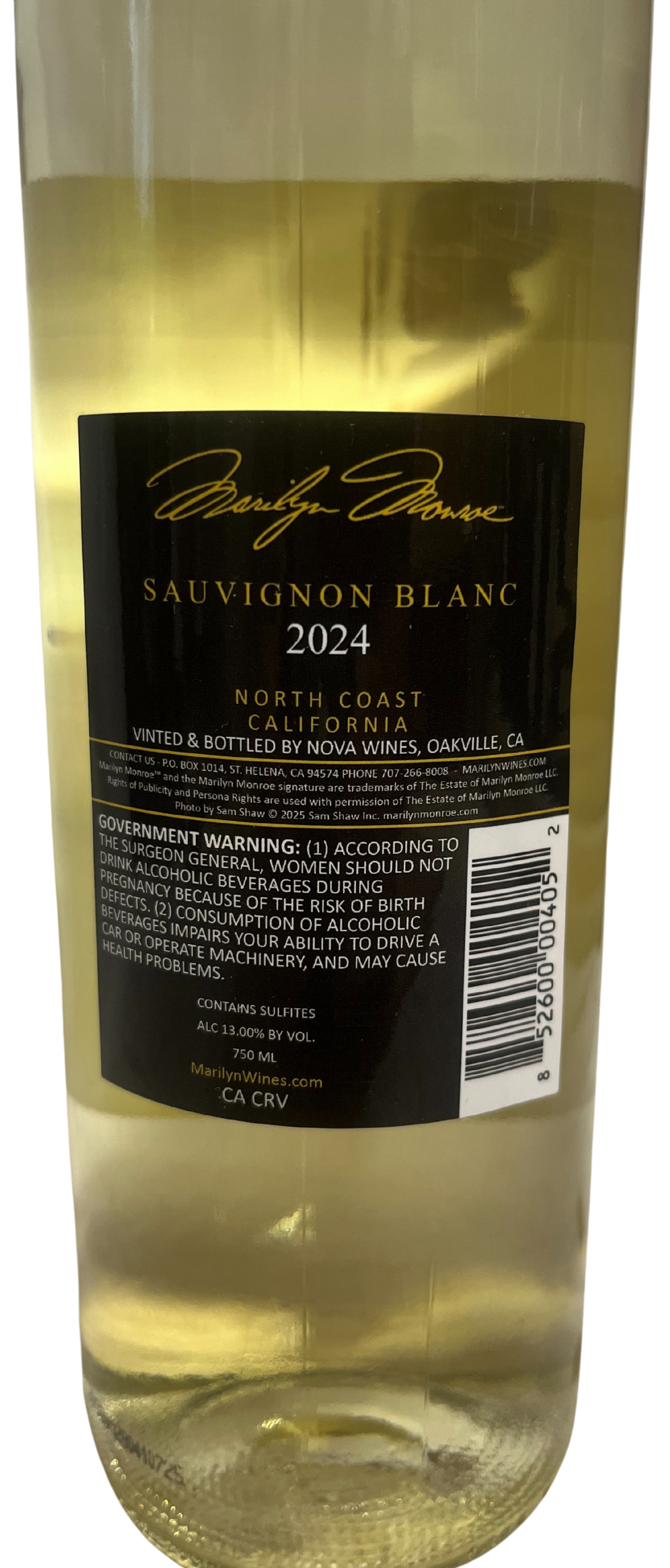 2024 Marilyn Sauvignon Blonde Napa Valley White