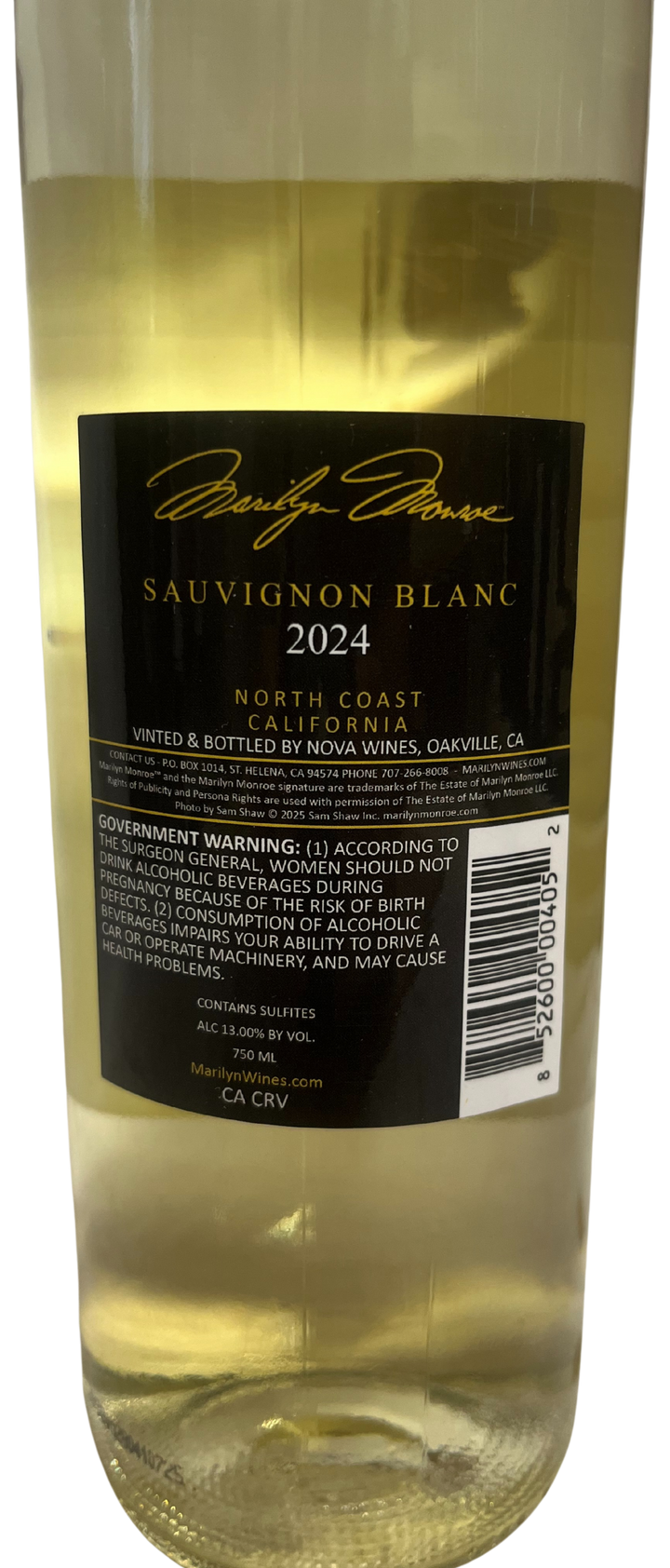 2024 Marilyn Sauvignon Blonde Napa Valley White