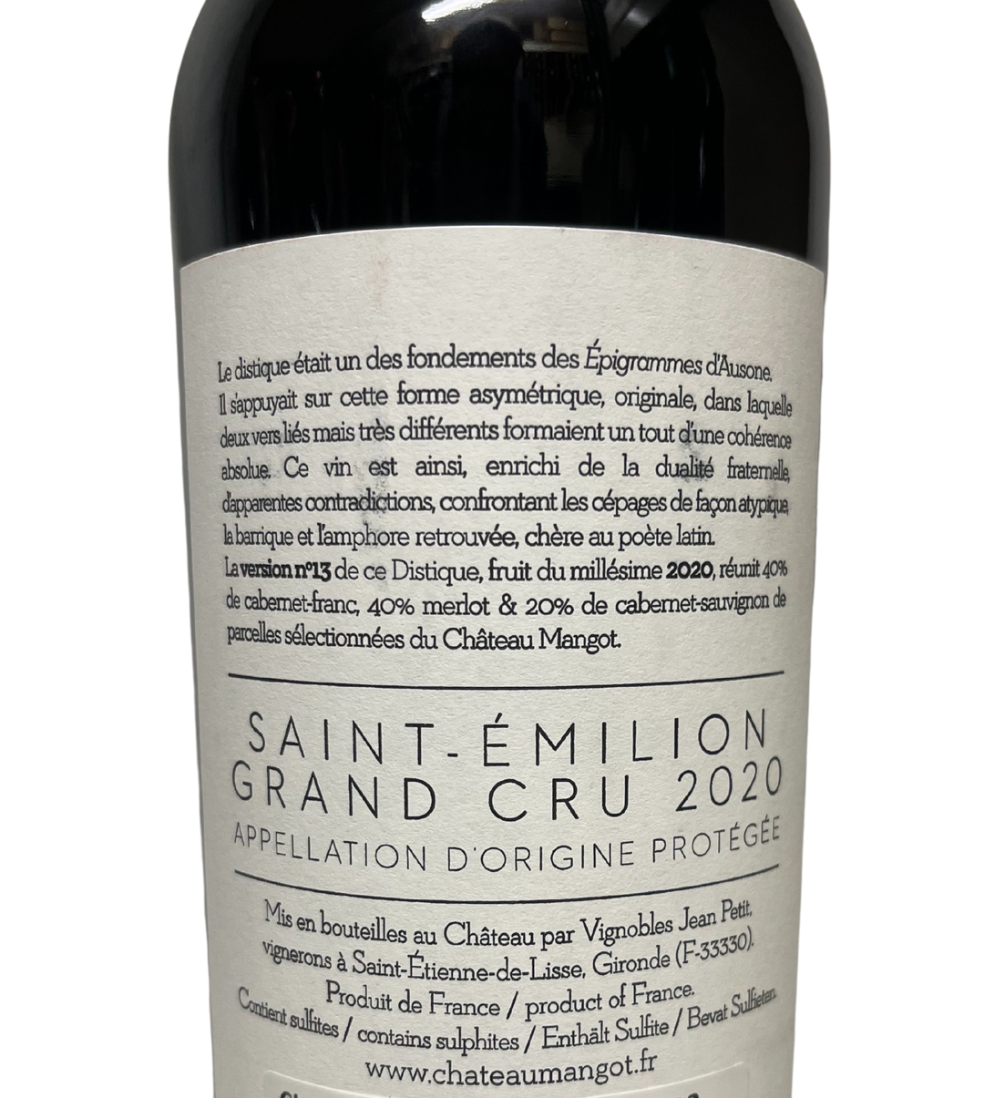 2020 Chateau Mangot Todeschini Distique 13