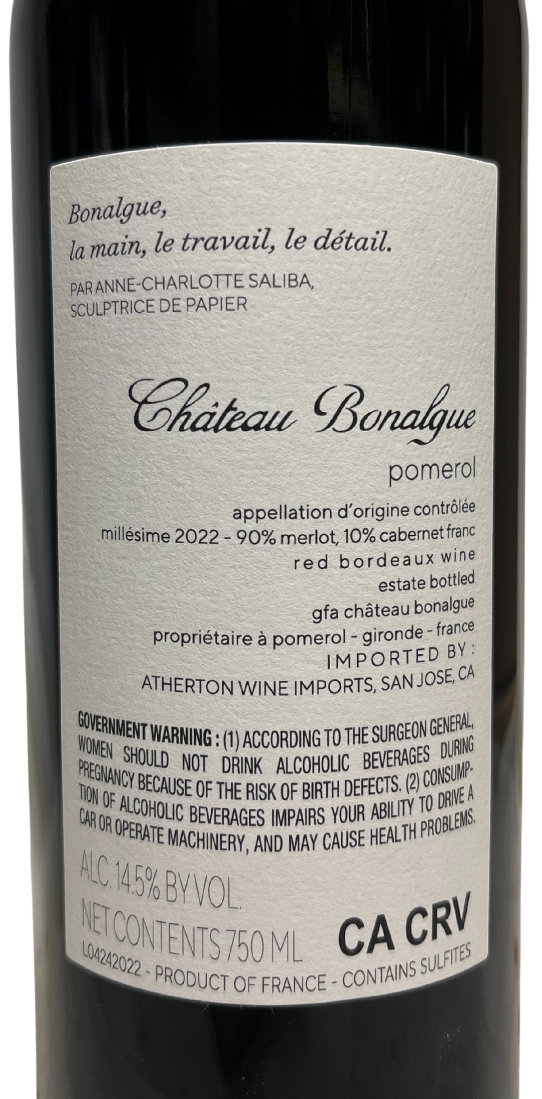 2022 Bonalgue Pomerol