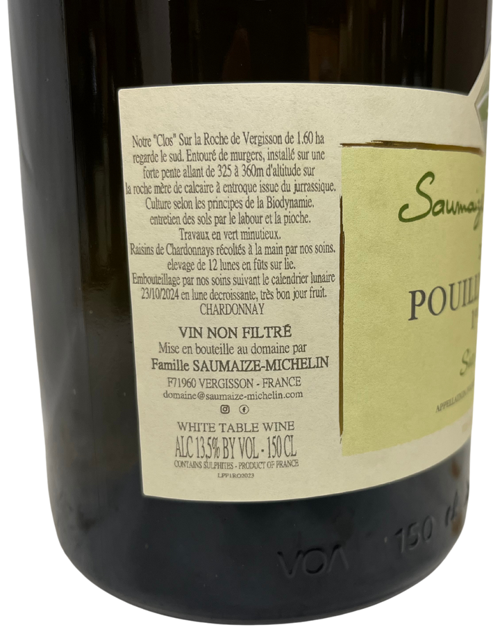 2023 Saumaize-Michelin Pouilly Fuisse Clos Sur La Roche 1er Cru