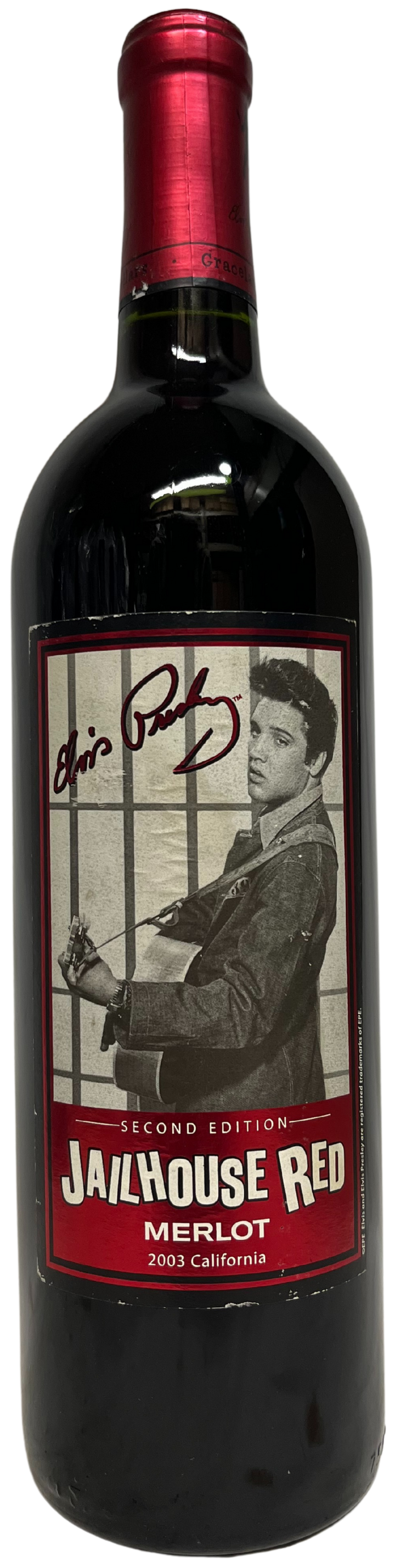 2003 Graceland Cellars Elvis Presley Jailhouse Red Merlot 2nd Edition - Scratch and  Dent
