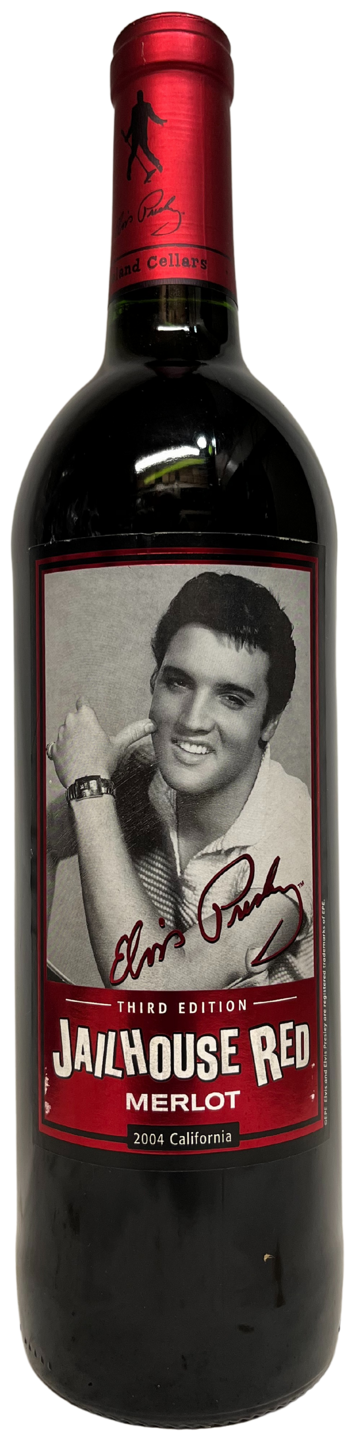 2004 Graceland Cellars Elvis Presley Jailhouse Red Merlot 3rd Edition
