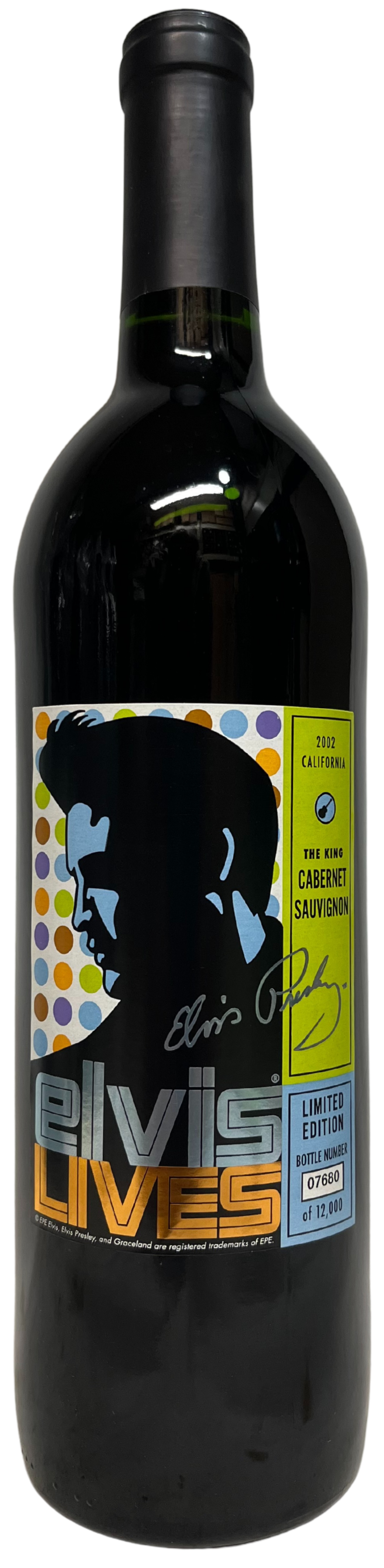 2002 Graceland Cellars Elvis Lives The King Cabernet Sauvignon 