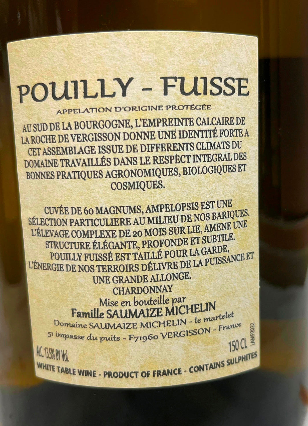 2022 Saumaize-Michelin Pouilly Fuisse Ampelopsis