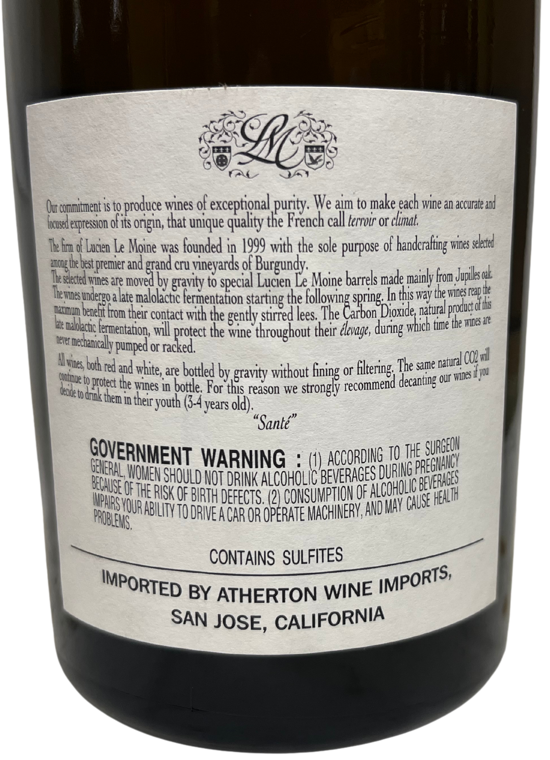 2018 Lucien Le Moine Chablis les Preuses