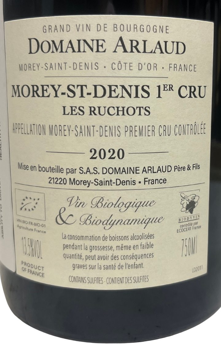 2020 Arlaud Morey St Denis Les Ruchots