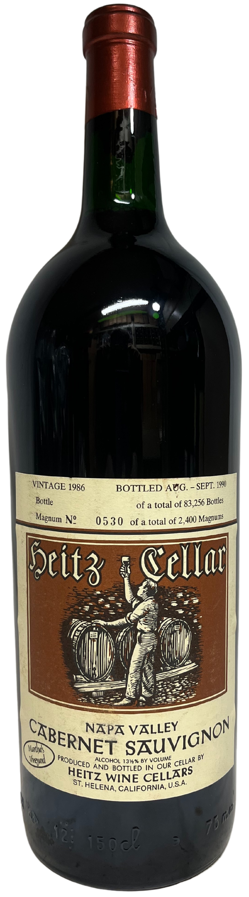 喫茶店　バー　チェア　ワインレッド ベルベット　レトロ　ミッドセンチュリー 1986 Heitz Cellar Napa Valley Martha's Vineyard Cabernet Sauvignon