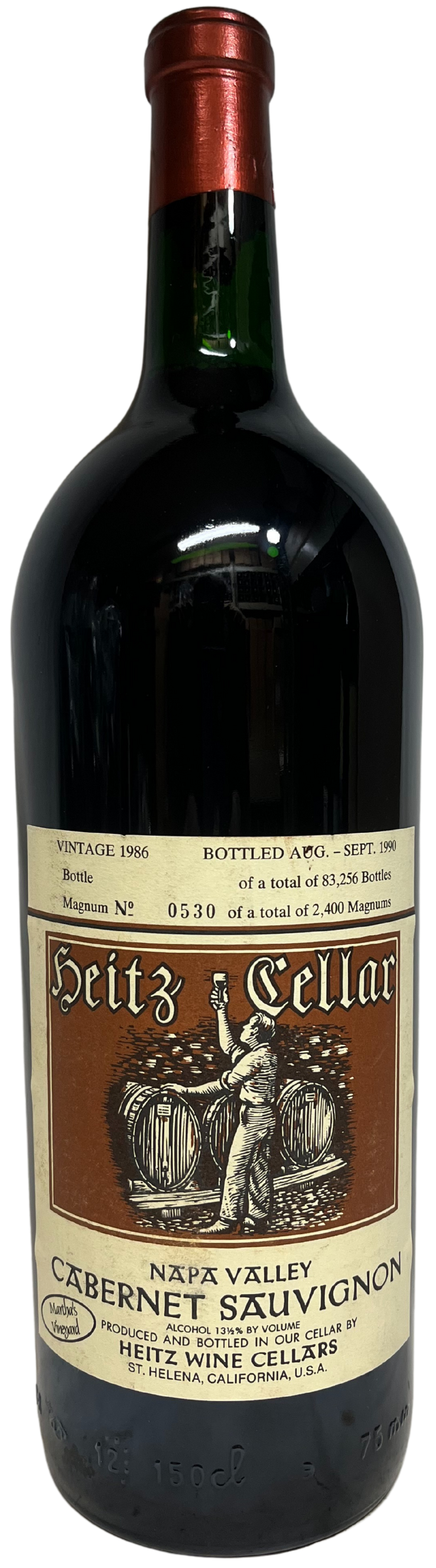 1986 Heitz Cellar Napa Valley Martha's Vineyard Cabernet Sauvignon