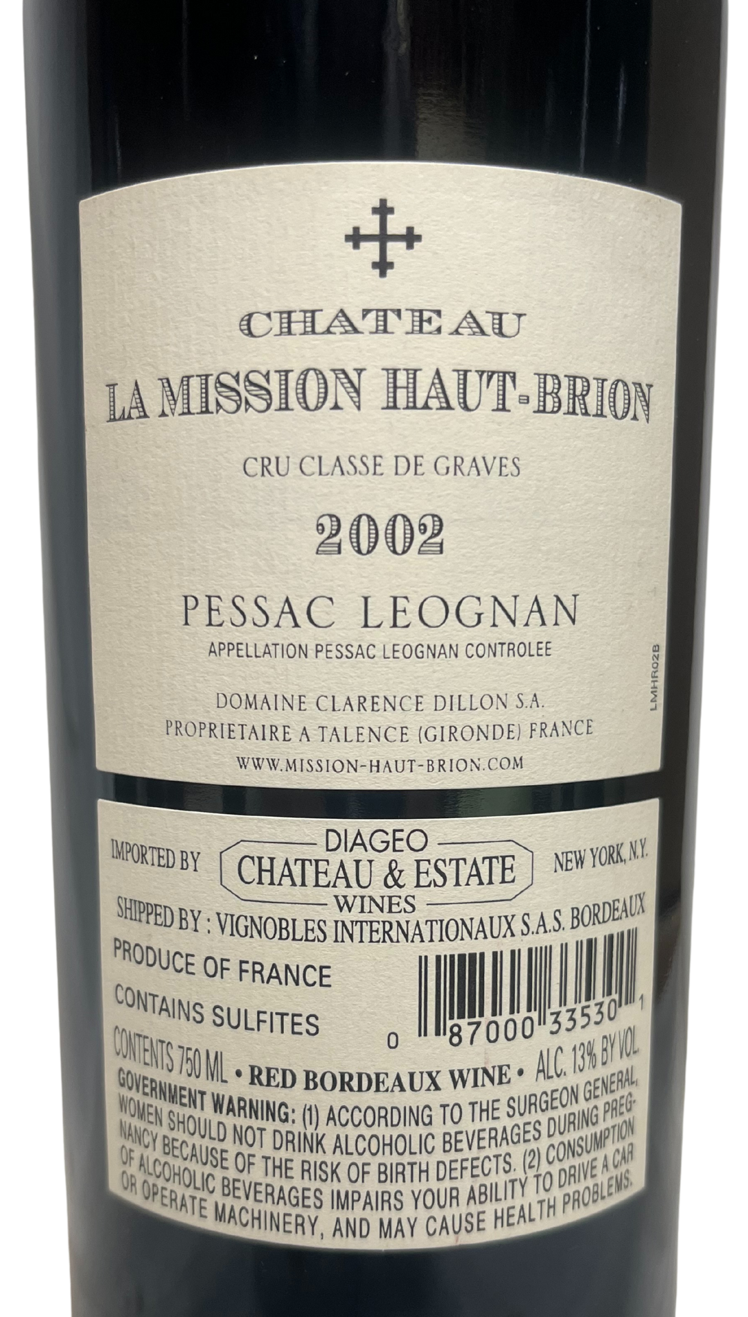 2002 La Mission Haut Brion Pessac Leognan