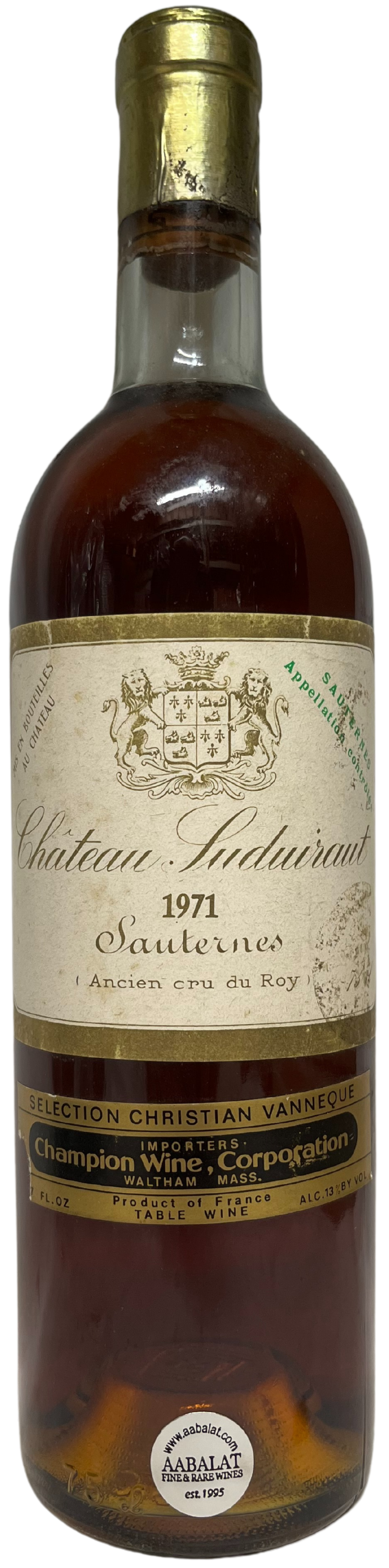 1971 Suduiraut Sauternes