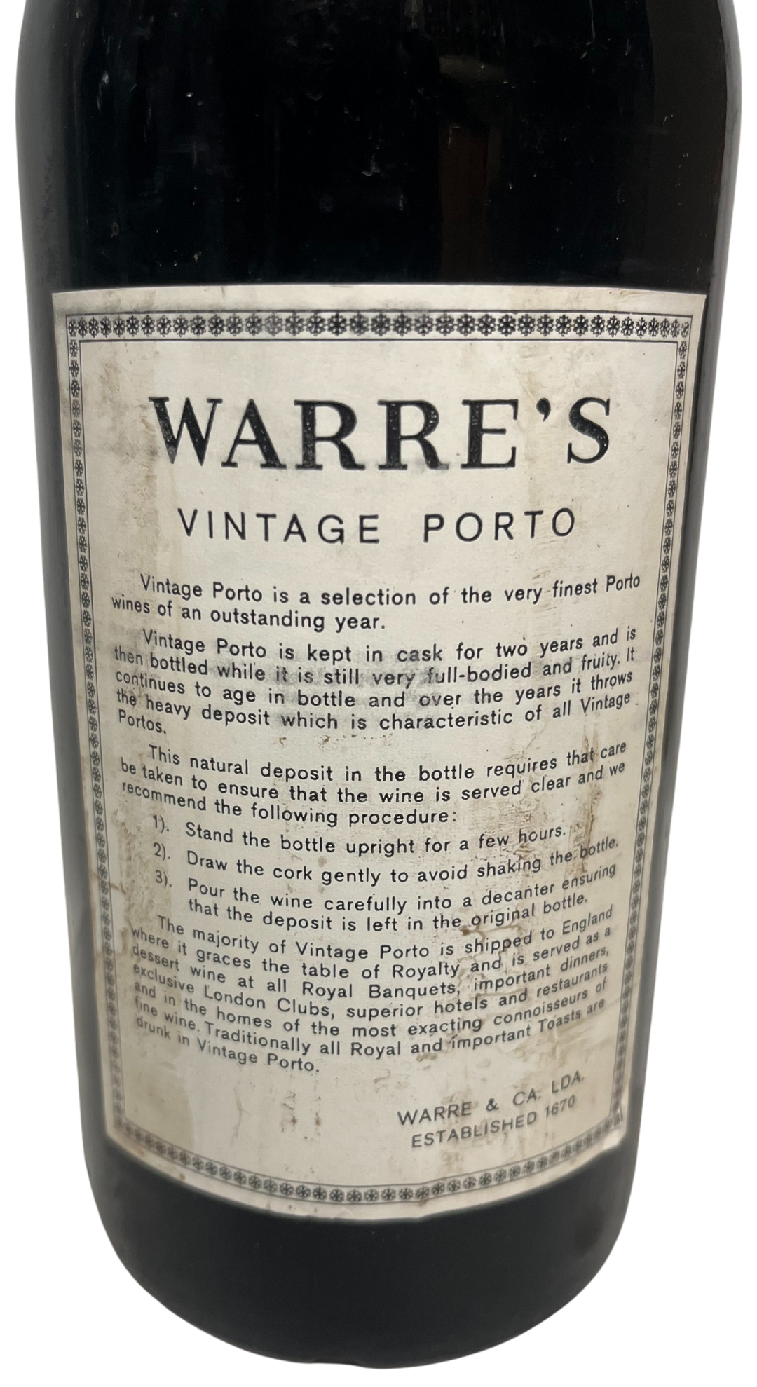 1975 Warre Vintage Port