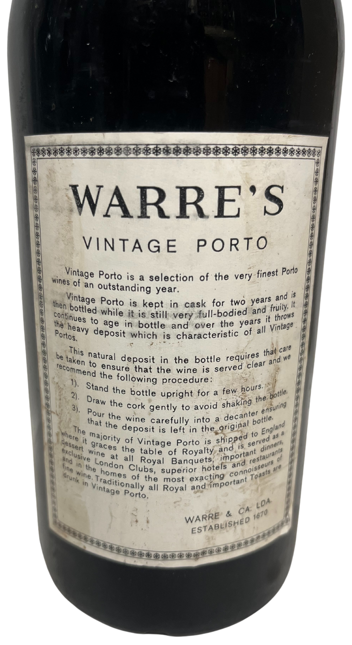 1975 Warre Vintage Port