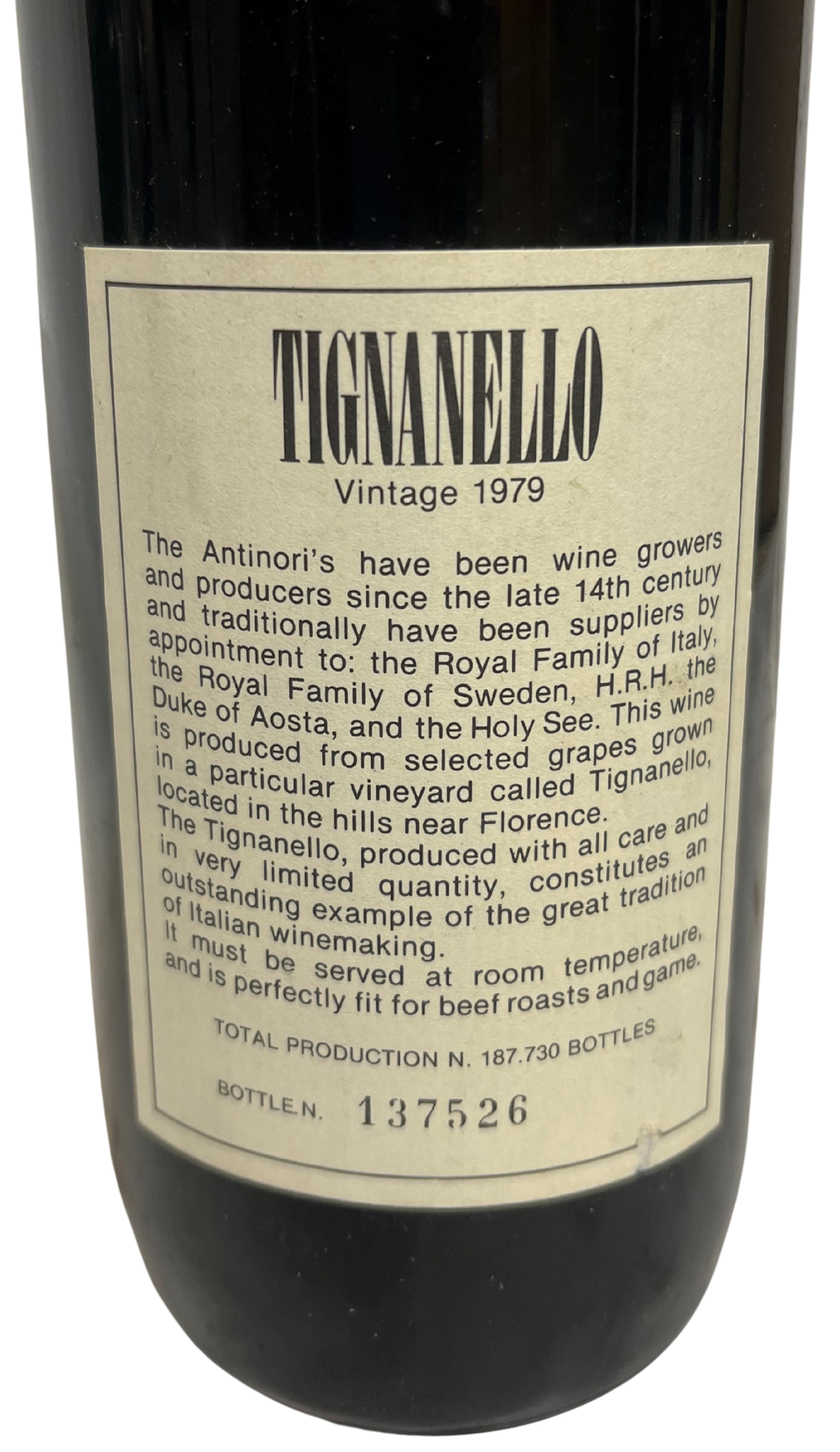 1979 Antinori Tuscany Tignanello