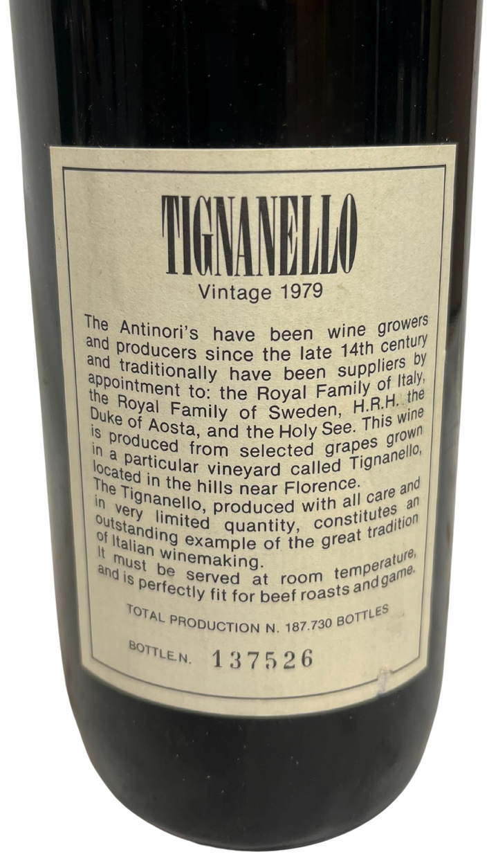 1979 Antinori Tuscany Tignanello
