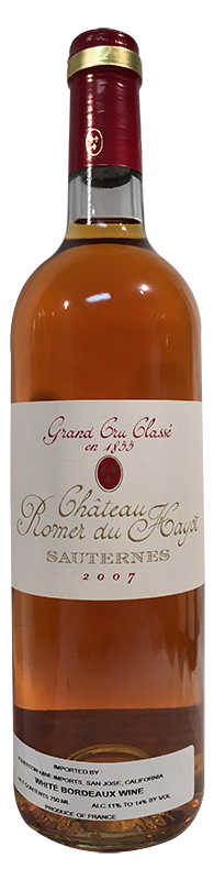 Romer du Hayot Sauternes