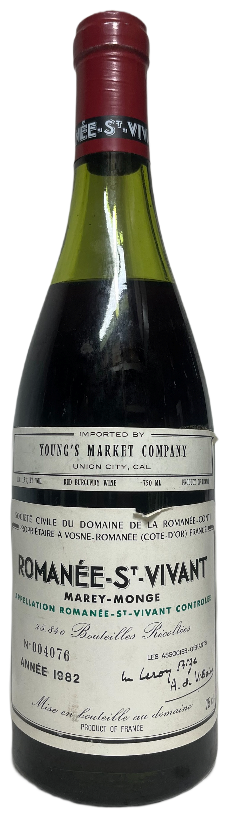 1982 DRC Romanee St Vivant