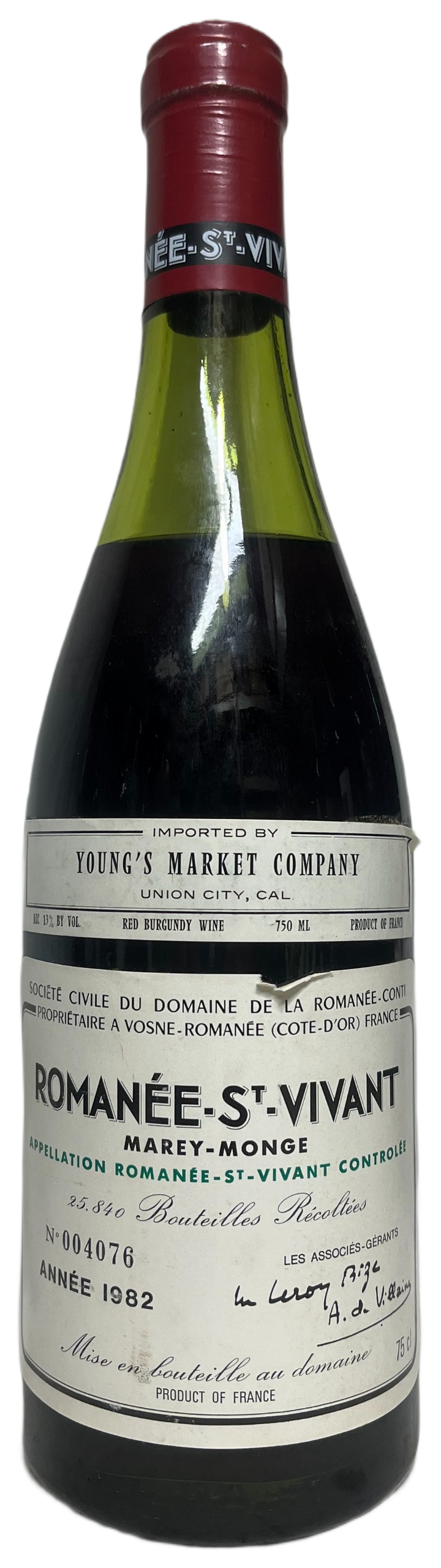 1982 DRC Romanee St Vivant