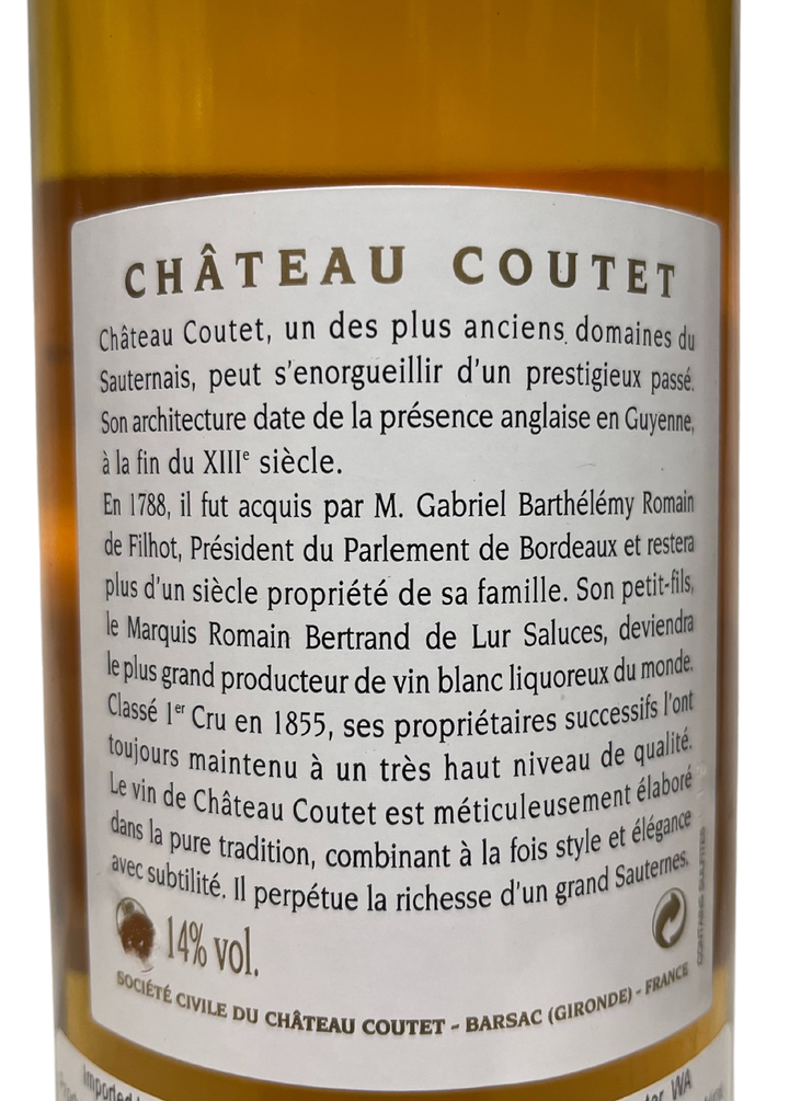 2009 Coutet Barsac Sauternes