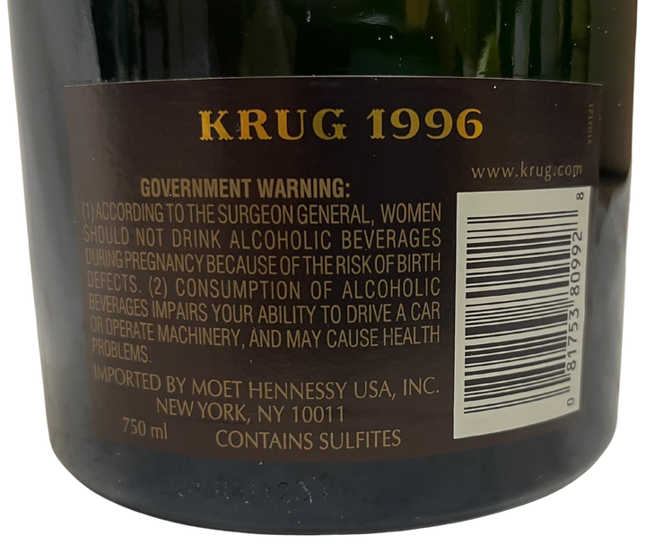 1996 Krug Champagne Brut