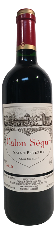2010 Calon Segur St Estephe