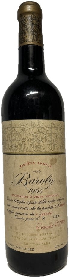 1964 Ceretto Barolo Riserva