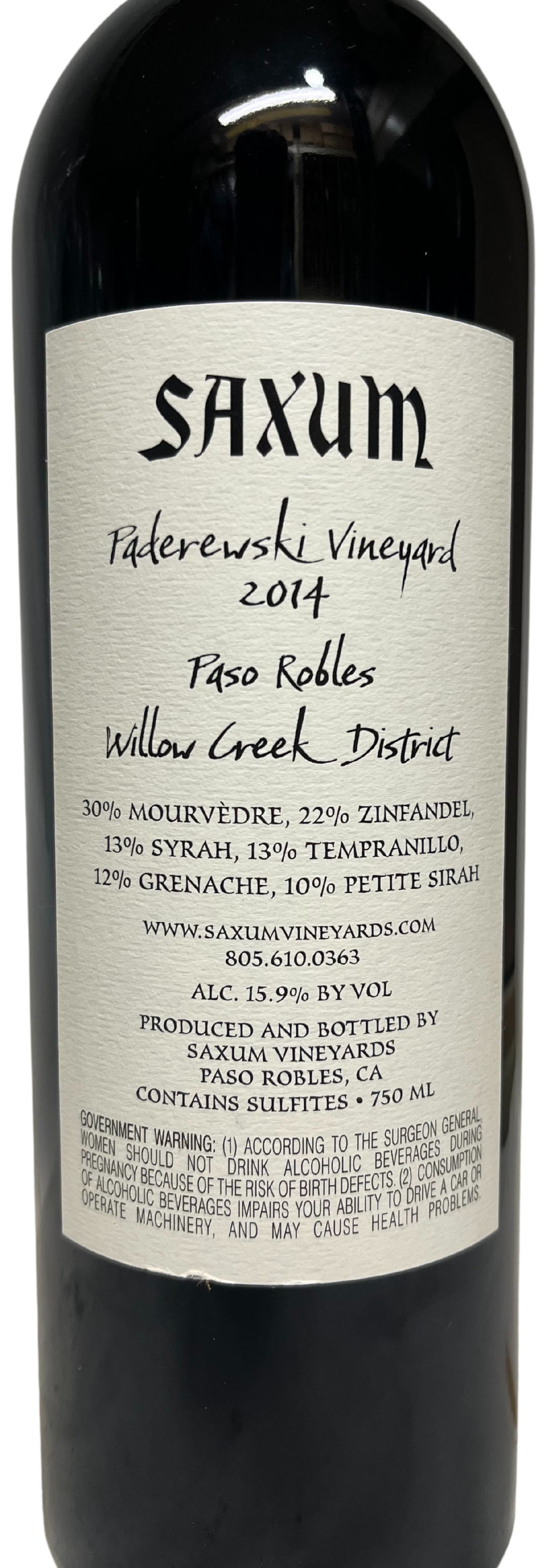 2014 Saxum Paderewski Vineyard Proprietary Red