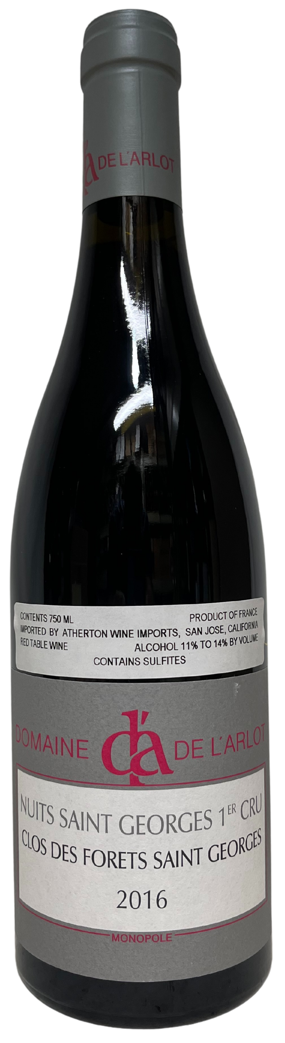 2016 Domaine de l'Arlot Nuits St Georges Clos des Forets St Georges
