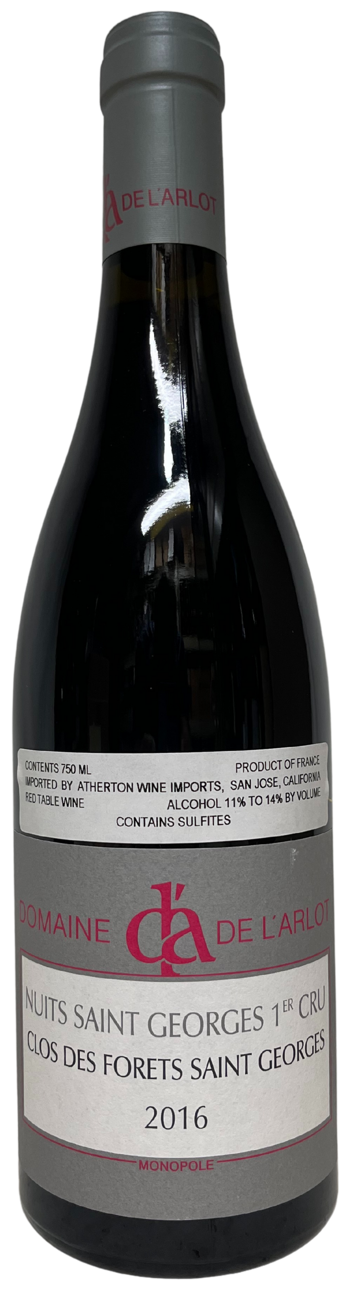 2016 Domaine de l'Arlot Nuits St Georges Clos des Forets St Georges