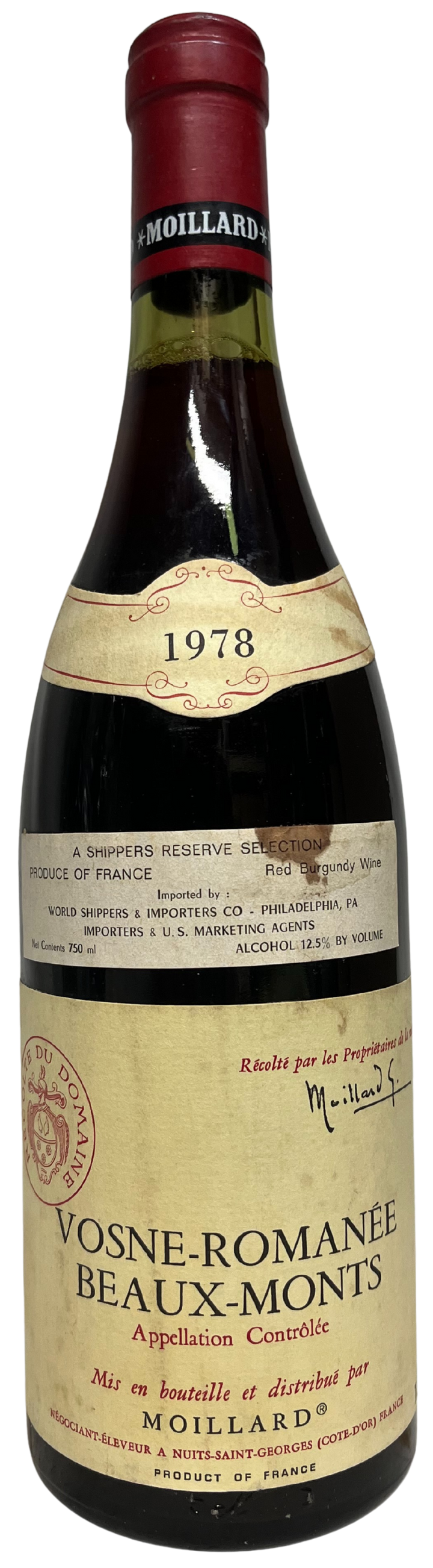 1978 Moillard Vosne Romanee Beaux-Monts
