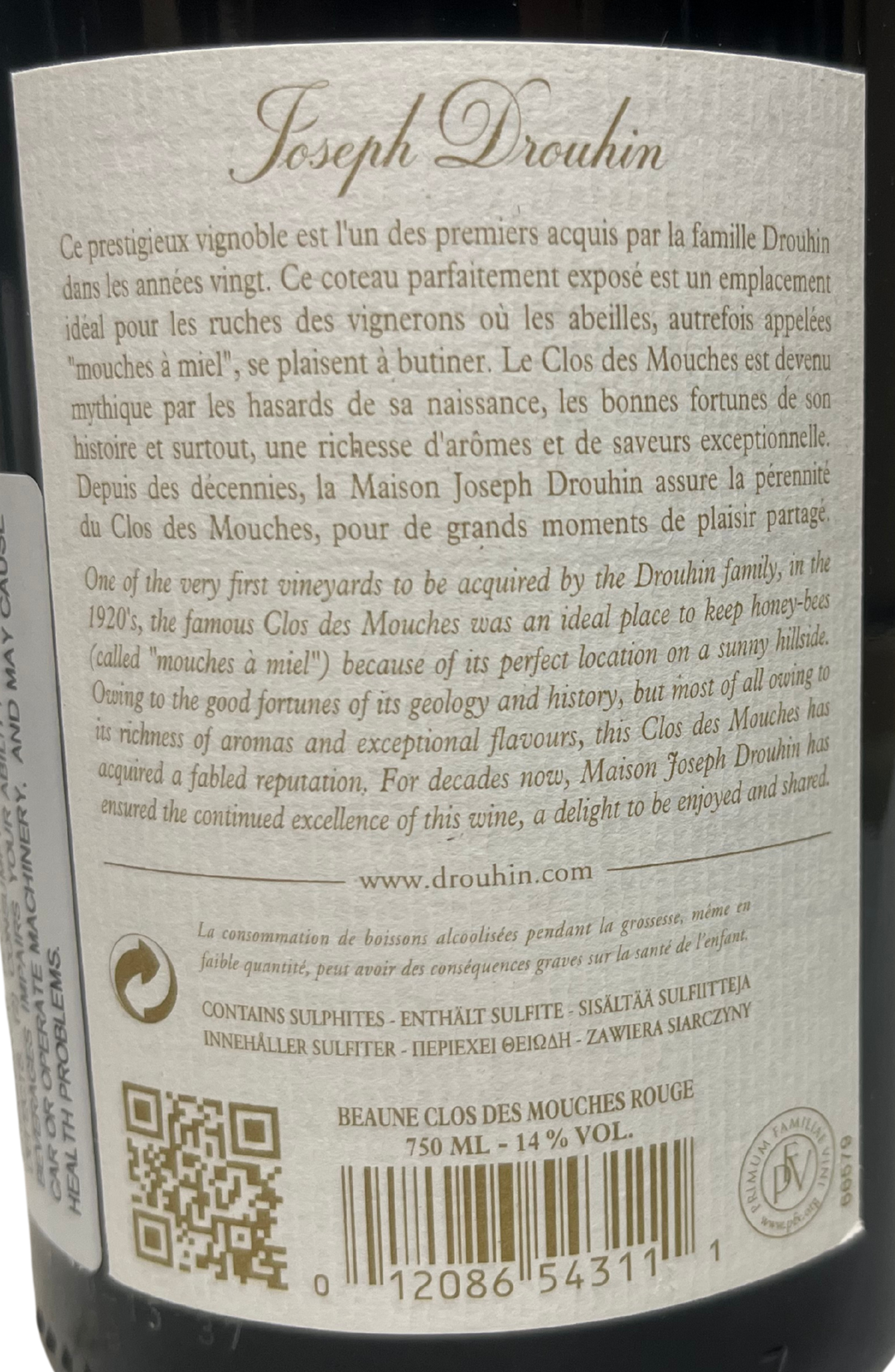 2018 Joseph Drouhin Beaune Clos des Mouches Rouge