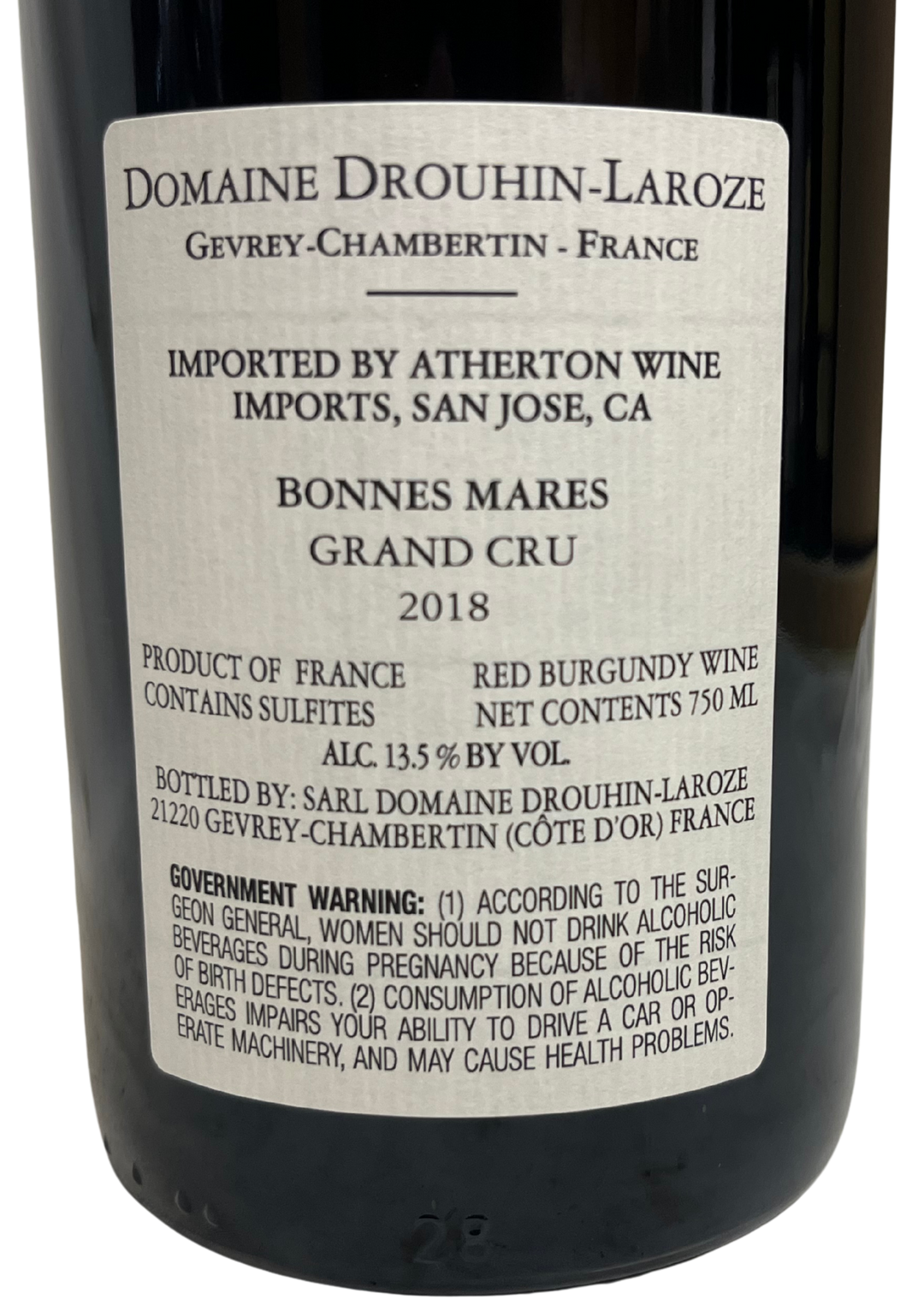 2018 Drouhin Laroze Bonnes Mares
