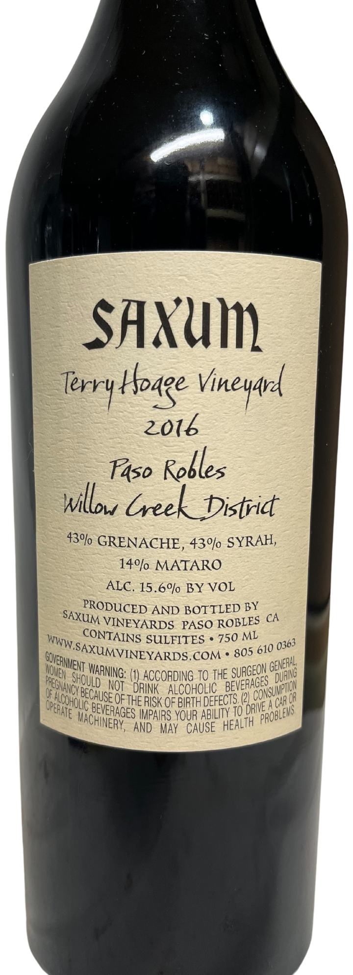 2016 Saxum Terry Hoage Vineyard Proprietary Red