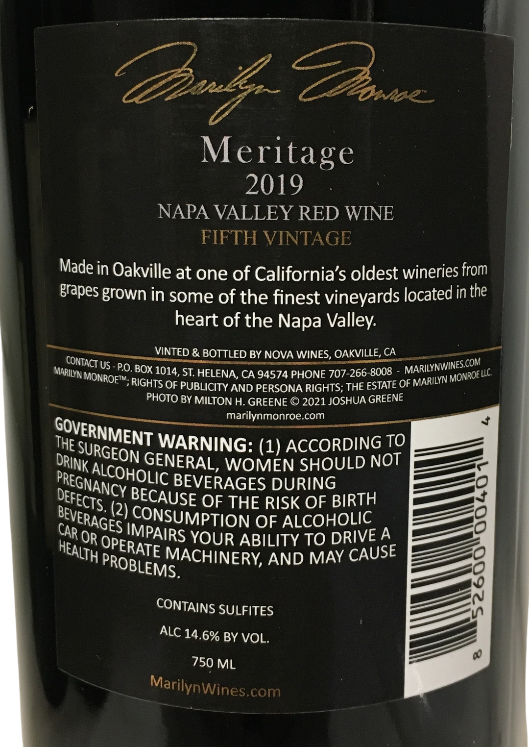 2019 Marilyn Meritage Napa Valley