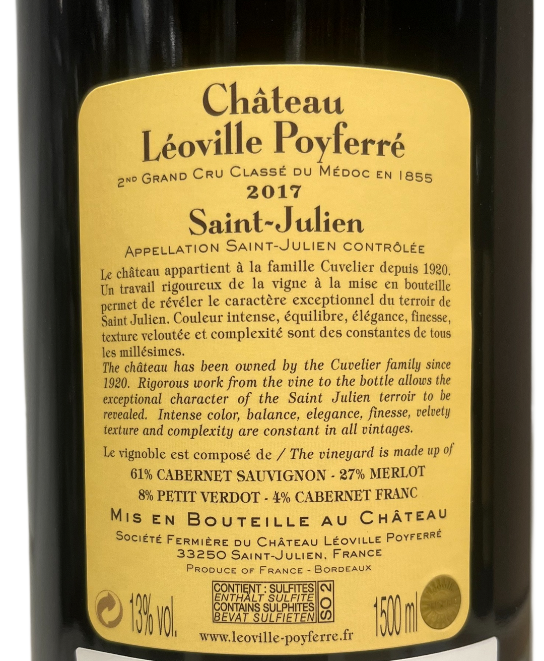 2017 Leoville Poyferre St Julien