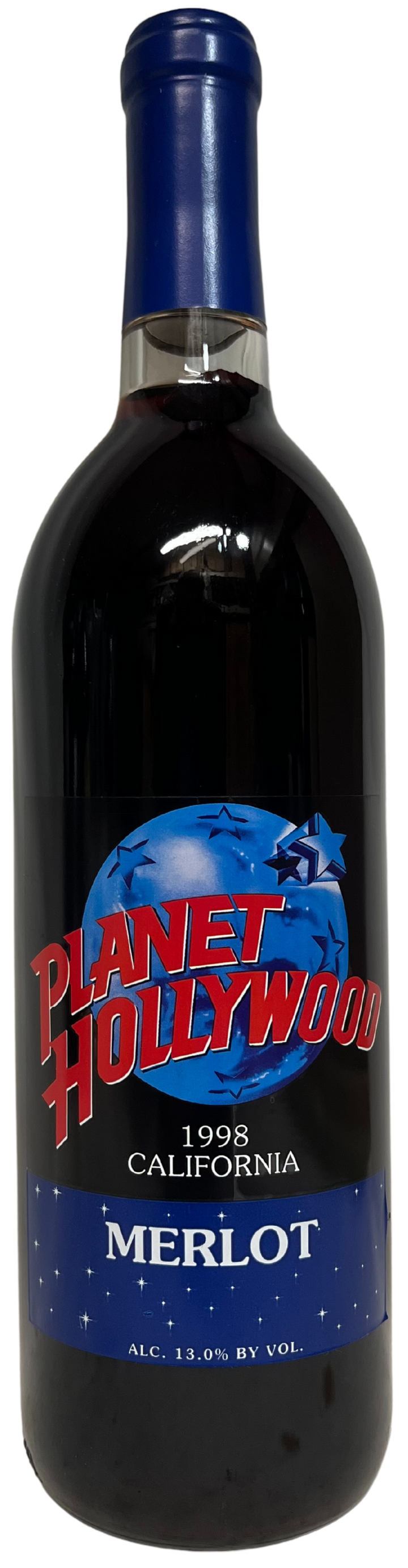 1998 Planet Holywood California Merlot Red Wine