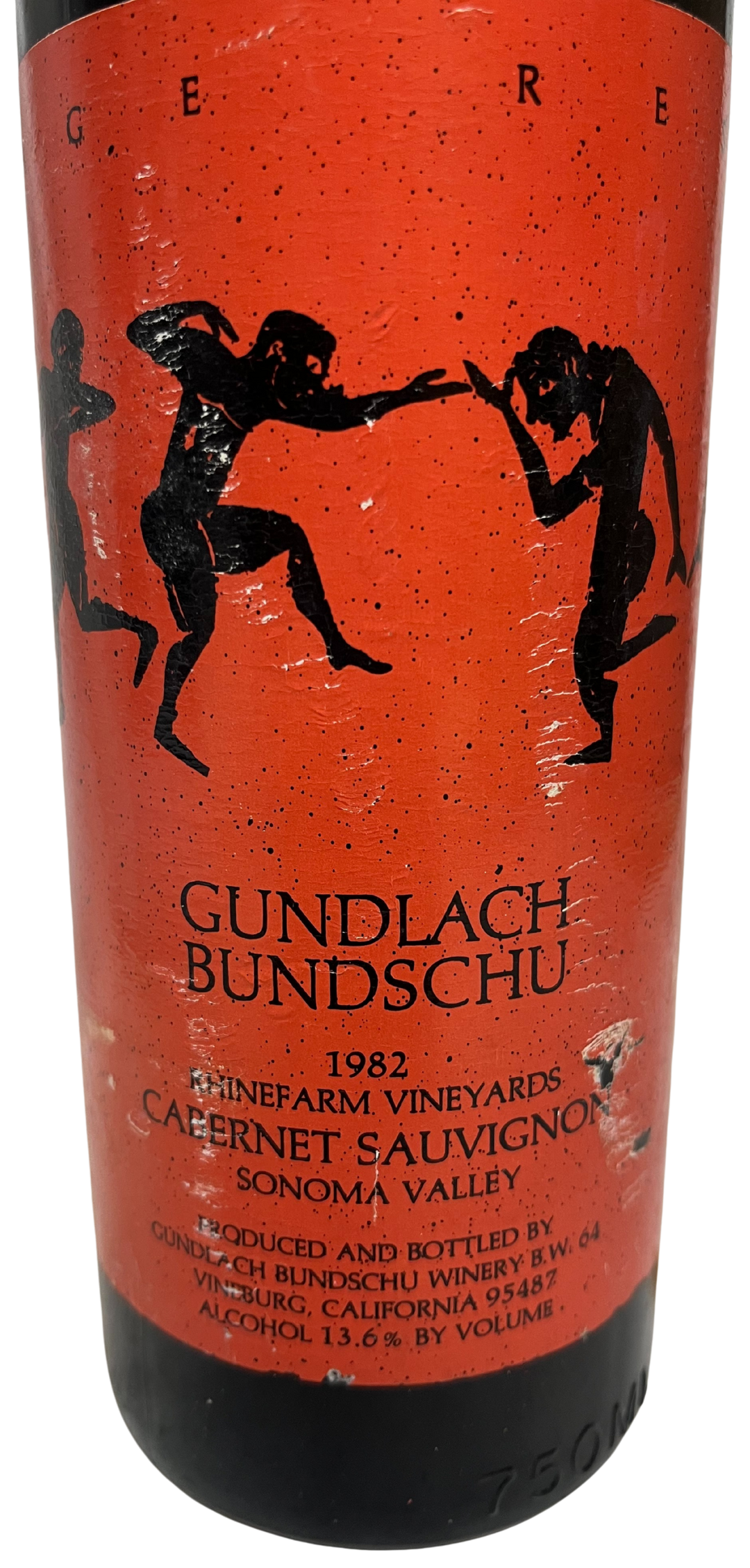 1982 Gundlach-Bundschu Rhinefarm Vineyards Cabernet Sauvignon