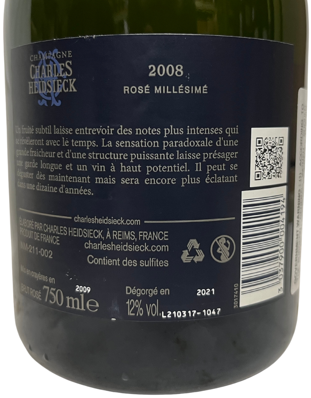 2008 Charles Heidsieck Brut Rose Champagne