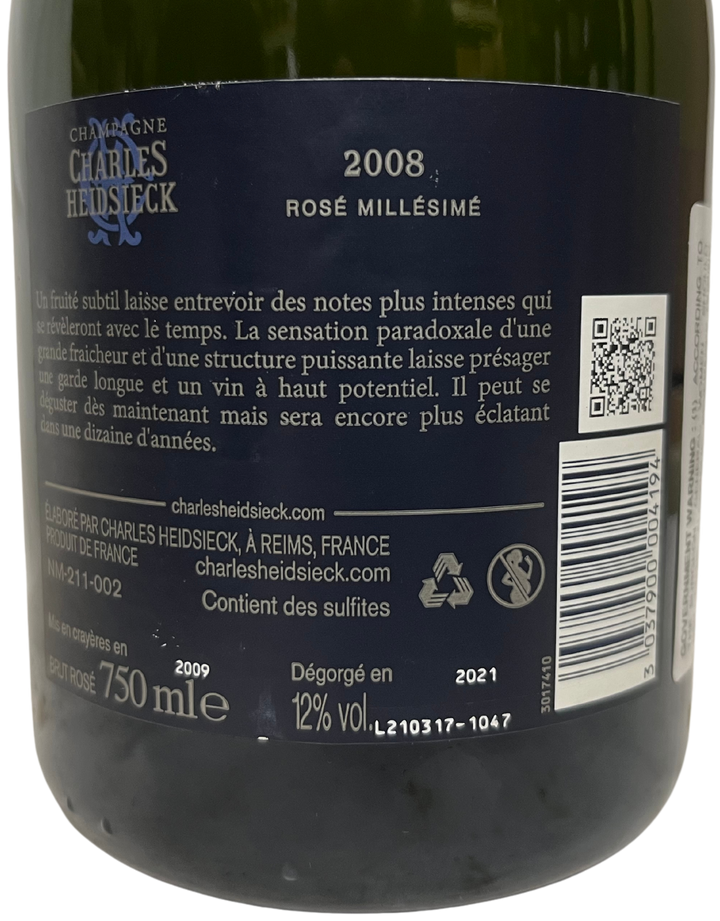 2008 Charles Heidsieck Brut Rose Champagne