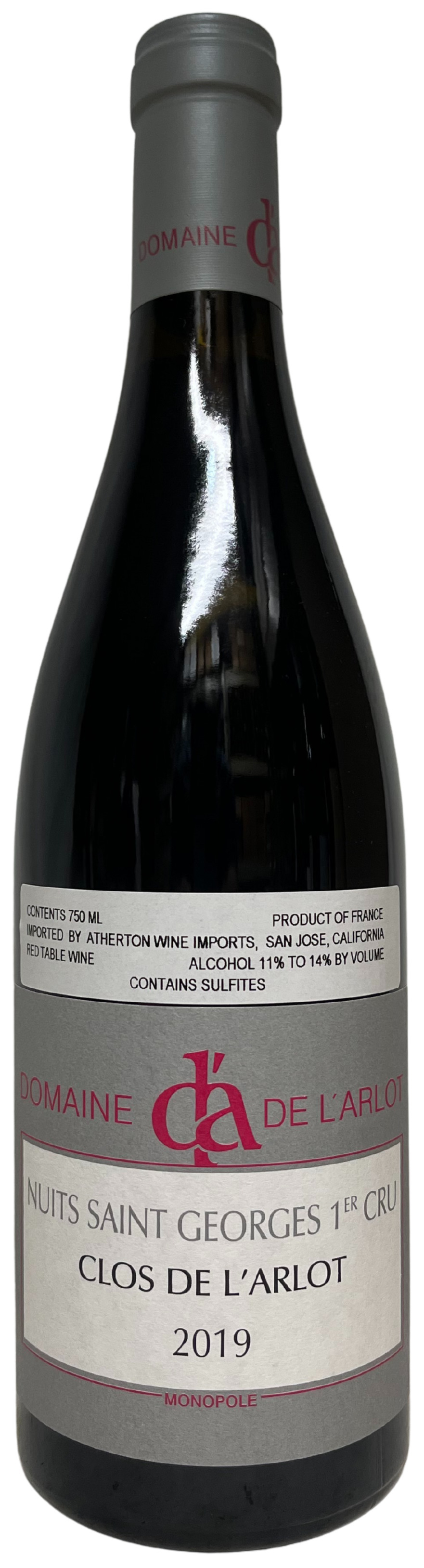 2019 Domaine de l'Arlot Nuits St Georges Clos de l'Arlot