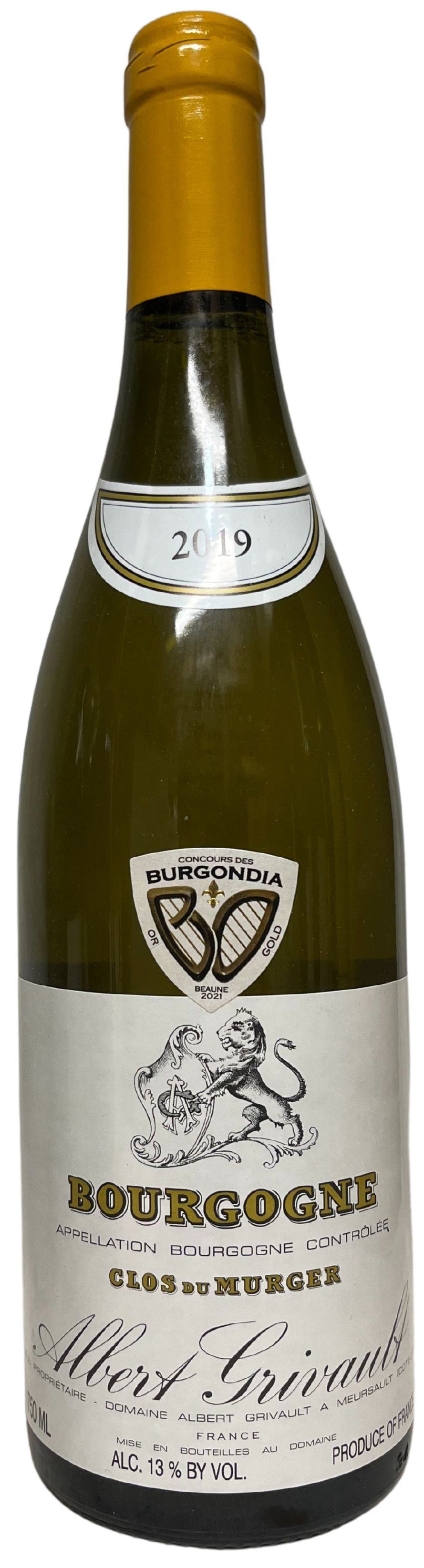 2019 Albert Grivault Bourgogne Blanc Clos du Murger