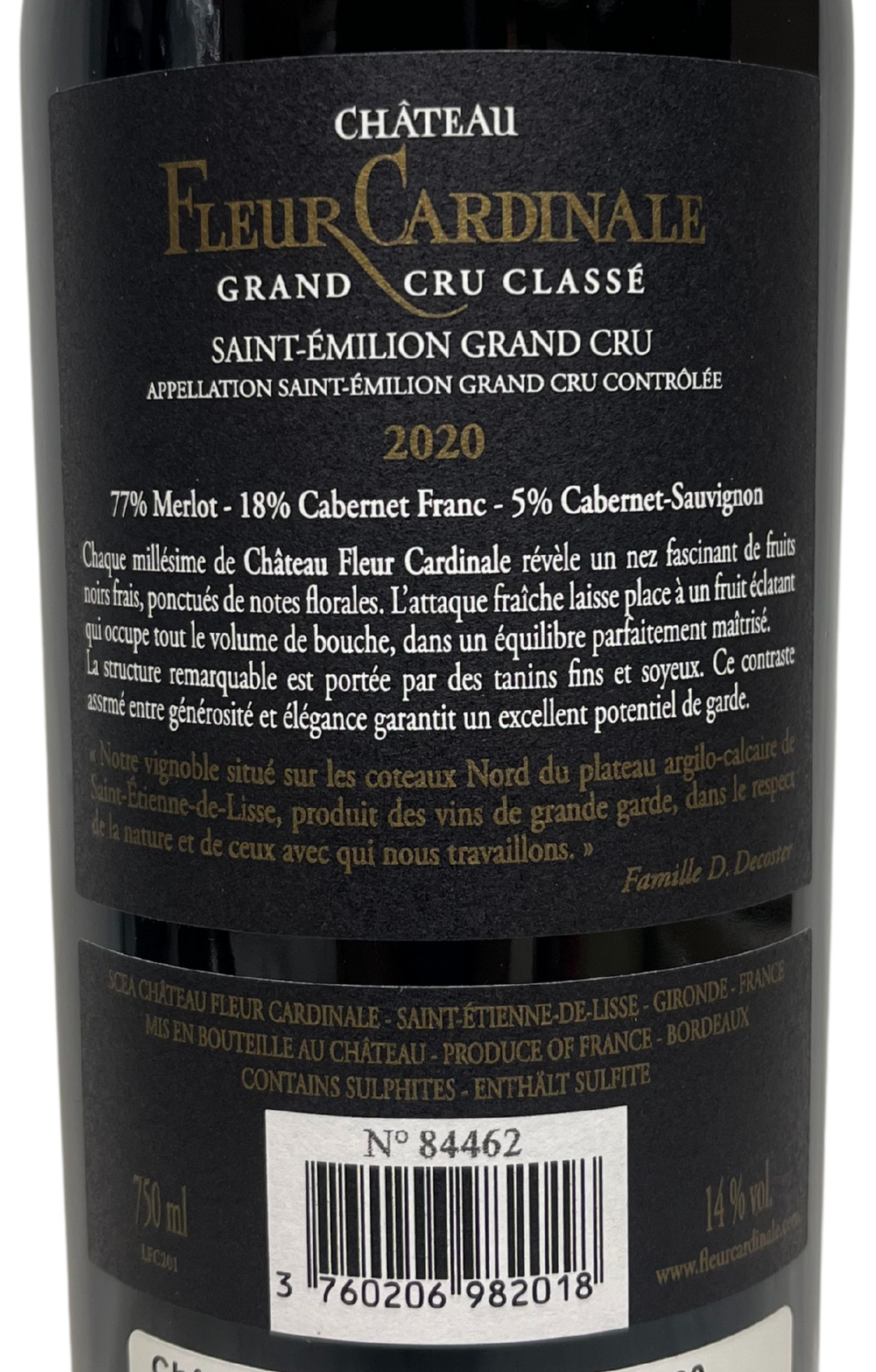 2020 Fleur Cardinale St Emilion