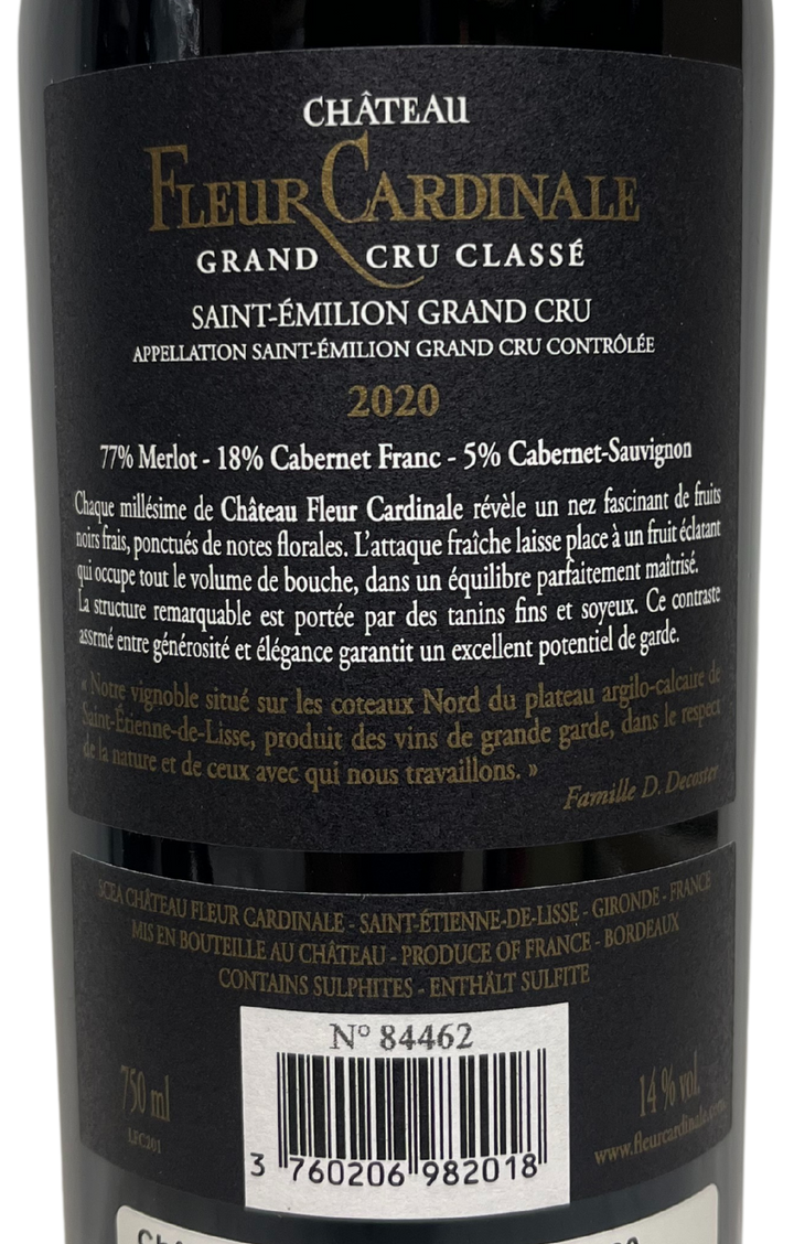 2020 Fleur Cardinale St Emilion