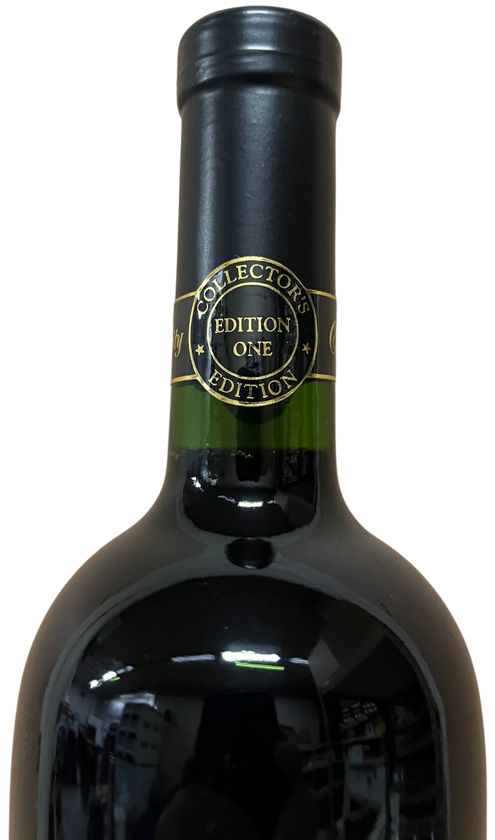 1995 Celebrity Cellars Crosby Stills and Nash Proprietary Red Wine Etched Bottle