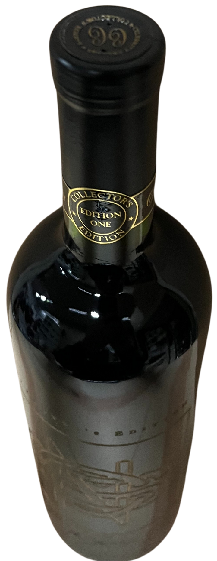 1995 Celebrity Cellars Crosby Stills and Nash Proprietary Red Wine Etched Bottle