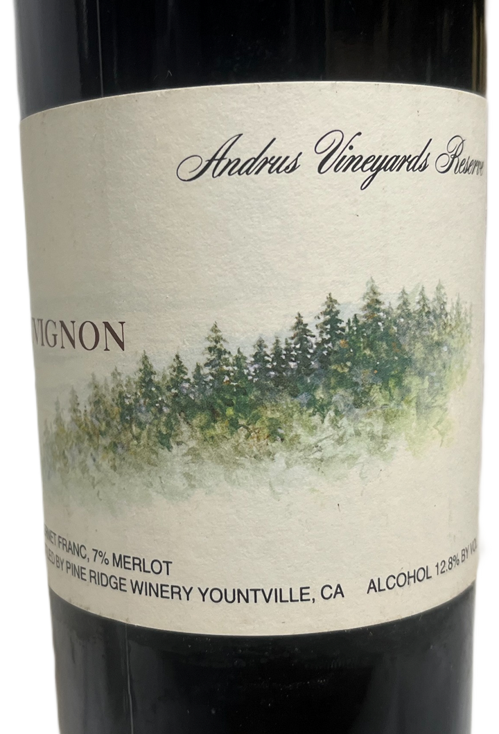 1980 Pine Ridge Andrus Reserve Cabernet
