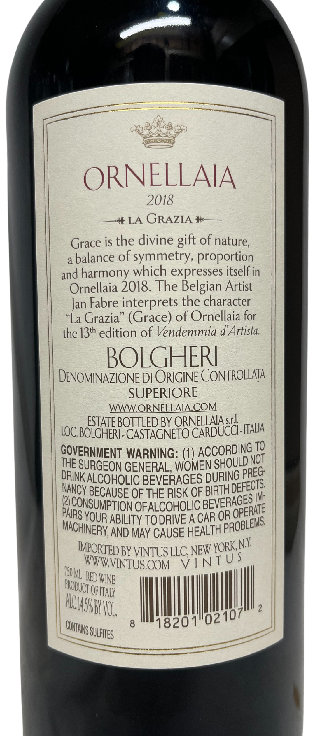 2018 Tenuta dell Ornellaia Tuscany Ornellaia