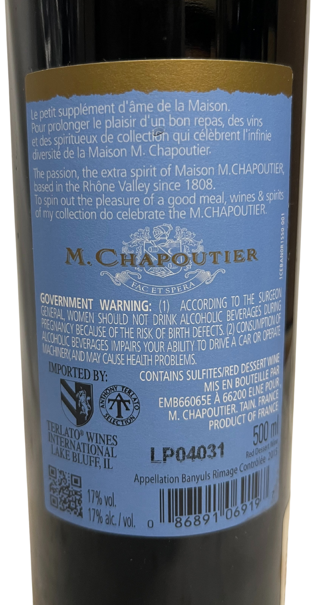 2015 Chapoutier Banyuls
