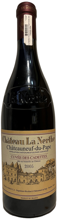 La Nerthe Chateauneuf du Pape Cuvee des Cadettes