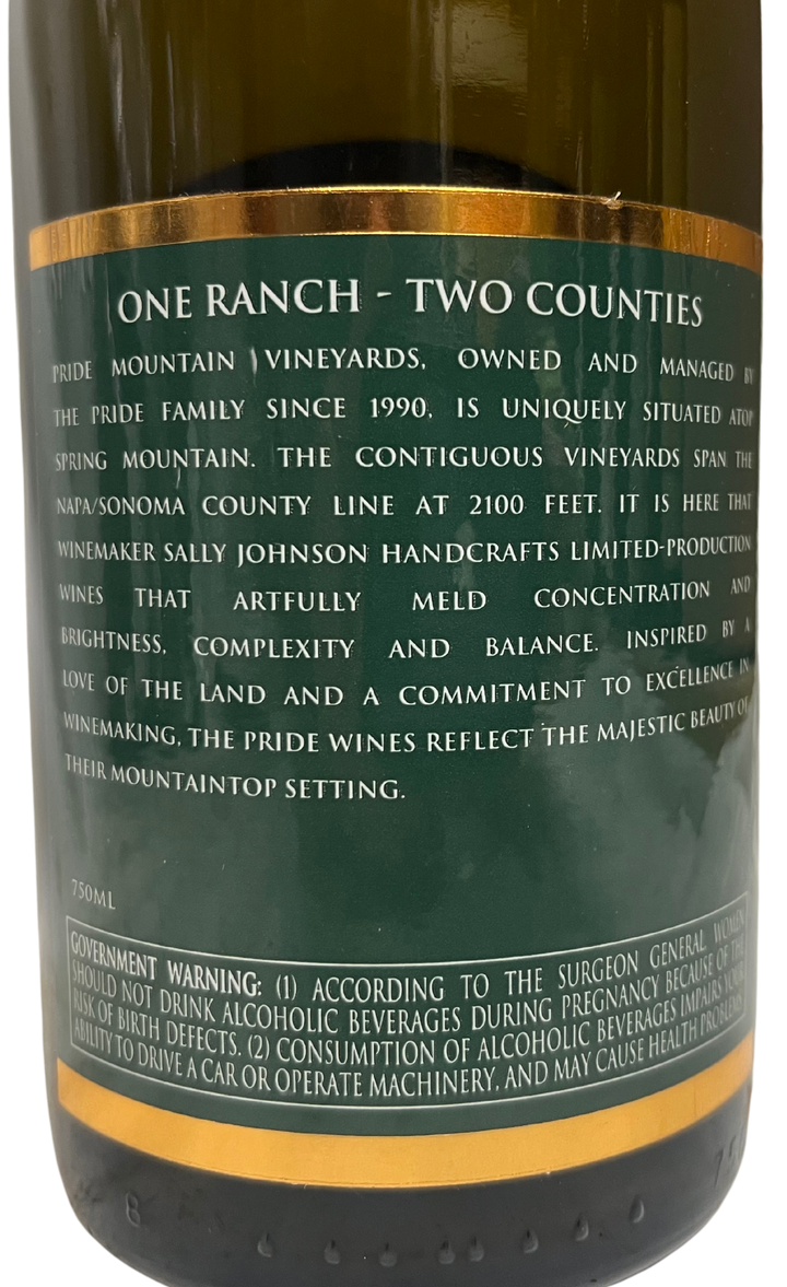 2014 Pride Mountain Vineyards Vintner Select Chardonnay